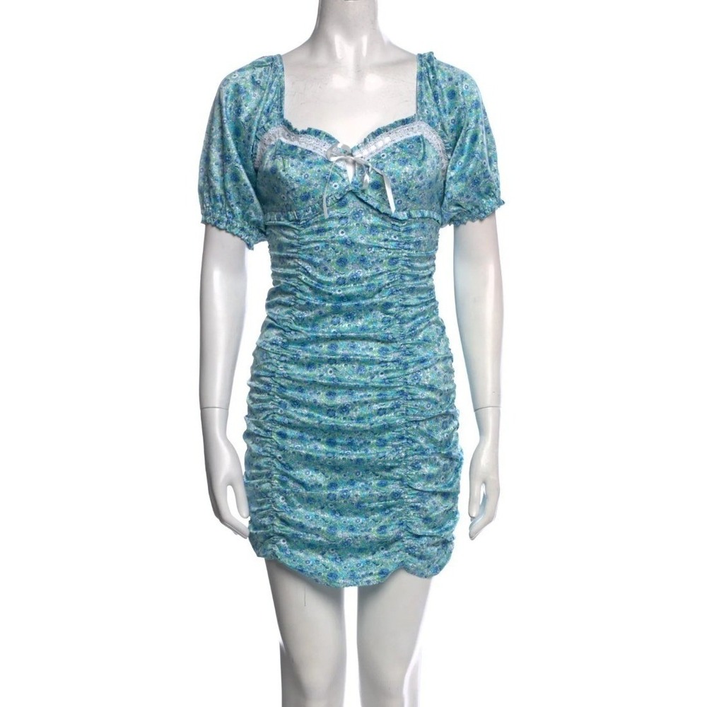 For Love & Lemonsā x Victoria's Secret NWT Floral Ruched Mini Dress Sz M